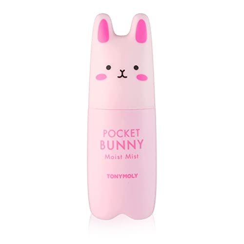 TONYMOLY Pocket Bunny Moist Mist - Erdbeerduft Face Mist, Gesichtsspray Feuchtigkeit - Feuchtigkeitsspray Gesicht für Alle Hauttypen 60 ml