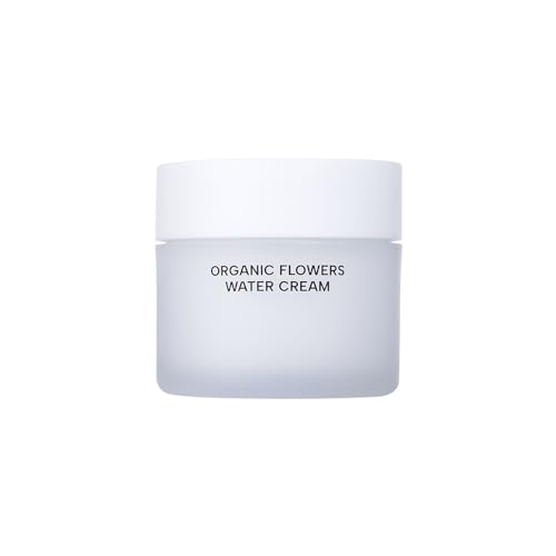 WHAMISA Organic Flowers Water Cream - Vitalisierende Gesichtscreme zur Regeneration gegen Hautalterung mit K-Beauty - intensive Feuchtigkeit & lange Hydration - koreanische Naturkosmetik - 51ml