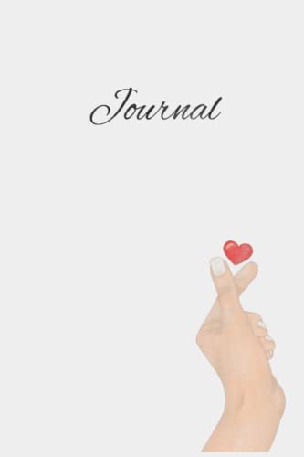 Korean Finger Hearts Journal: 6x9 inches, 100 pages. Lined paper. Kdrama. Korean. Hearts. Love.