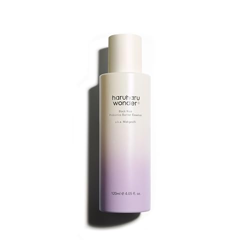 haruharu wonder Black Rice Probiotics Barrier Essence 120ml, Essence Toner zur Stärkung der Hautbarriere mit Ceramiden, fermentierten Inhaltsstoffen, beruhigend, feuchtigkeitsspendend, aufpolsternd