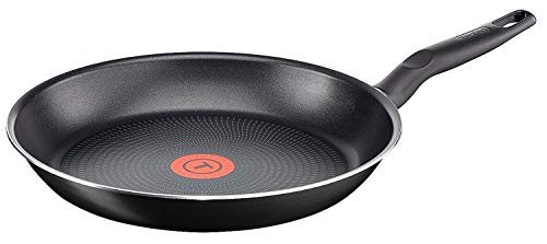 Tefal B30108 ExtraGlide Bratpfanne 26cm Antihaftbeschichtet, Teflon Pfanne für täglichen Bedarf, Pfannen Antihaftbeschichtung mit integrierter Temperaturanzeige,Nachfolgemodell,inkl. Pfannenschoner