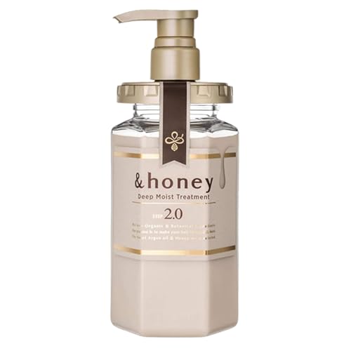 &honey Deep Moist Hair Treatment Step2.0 (Moist Coat) Pump 445g - Lavender Honey Scent (Green Tea Set)