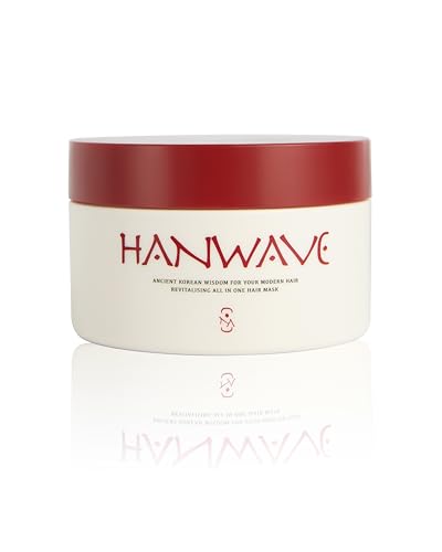 Hanwave Revitalising All-in-One Hairmask – Haarmaske mit 14+ Pflanzenextrakten, Tiefenreparatur gegen Haarbruch/Spliss, intensive Pflege für gesundes, glänzendes, schneller wachsendes Haar – 180 ml