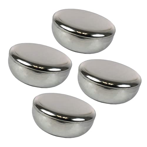 Fenteer ​4x Koreanisch Edelstahl-Reisschalen mit Deckel – Lebensmittelecht & Camping-tauglich – Ideal für Reis, Milch, Obst & Salat – Unzerbrechliche Küchenschüssel​