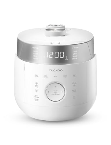 CUCKOO Reiskocher & Dampfgarer mit 16 Programmen, Induktion, Kein-Druck-Modus, offene Kochfunktion, Timer, antihaftbeschichteter Edelstahl-Innentopf (bis 10 Personen), Warmhalte & Autoclean-Funktion