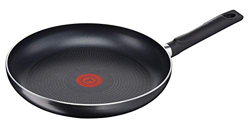 Tefal A16806 Logics Pfanne, Bratpfanne, 28cm, integrierter Temperaturanzeiger, Antihaft-Versiegelung, Edelstahl