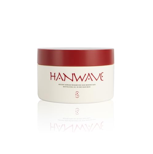 Hanwave Revitalising All-in-One Hairmask – Haarmaske mit 14+ Pflanzenextrakten, Tiefenreparatur gegen Haarbruch/Spliss, intensive Pflege für gesundes, glänzendes, schneller wachsendes Haar – 180 ml