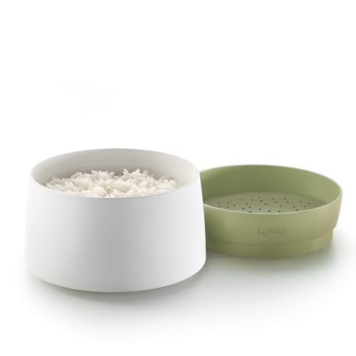 Lékué Quinoa-, Reis und y Getreidekocher, 1 Liter, Weiss