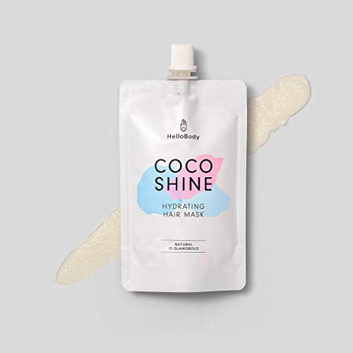 HelloBody Cocos Shine Haarmaske (100 ml) – belbende Haarpflege für trockenes und strapaziertes Haar – Haarkur mit Kokosöl und Avocadoöl