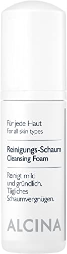 ALCINA Reinigungs-Schaum - 1 x 150 ml - Jede Haut - Reinigungsschaum für besonders empfindliche und leicht gereizte Haut - Feuchtigkeitsspendende und beruhigende Gesichtsreinigung