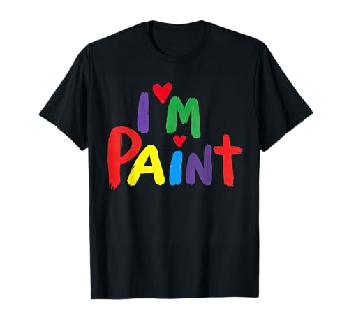 I'm Paint I Heart Love To Finger Paint Lustiges Paar T-Shirt