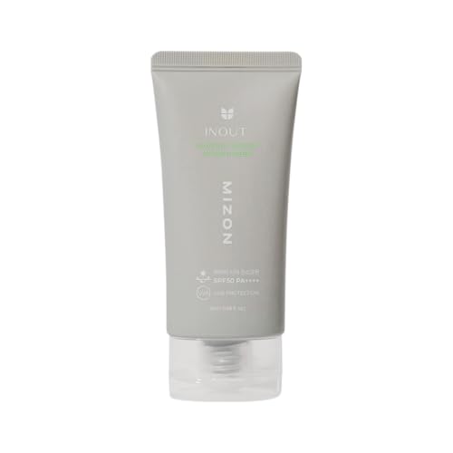 [MIZON] INOUT WATERY SHEER SUNSCREEN SPF50 PA++++ (50 ml) Ultra feuchtigkeitsspendend – 24-Stunden-Sonnenschutz – Geeignet für Akne/empfindliche Haut – 100% vegan