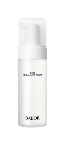 BABOR CLEANSING Cleansing Foam für Mischhaut und ölige Haut, Erfrischender Reinigungsschaum zur täglichen Gesichtsreinigung, Vegane Formel, 1 x 200 ml