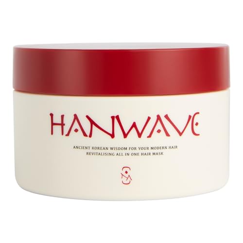 Hanwave Revitalising All-in-One Hairmask – Haarmaske mit 14+ Pflanzenextrakten, Tiefenreparatur gegen Haarbruch/Spliss, intensive Pflege für gesundes, glänzendes, schneller wachsendes Haar – 180 ml
