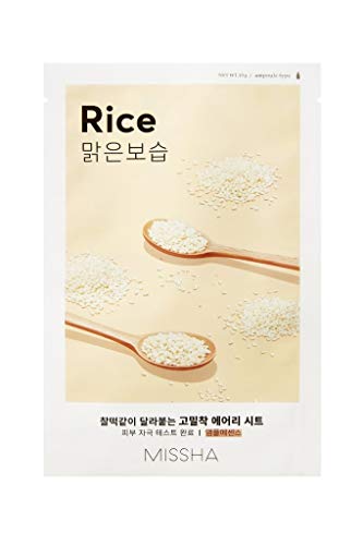 MISSHA Reis Rice Sheet Mask anti-aging, feuchtigkeitsspendend, stärkend Tuchmaske Korean Kosmetik kbeauty set 4 pcs