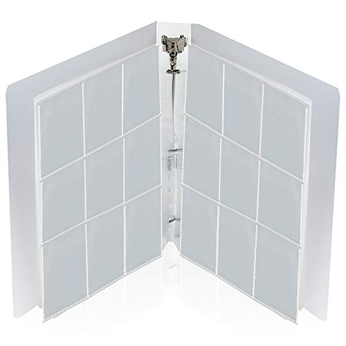 Lictin Sammelkarten Alben 540 Pockets Transparent Sammelkarten 30 Seiten Pro 18-Pocket Leere Sammelmappe Transparent Kartenhalter mit wasserdichte Buchdeckel