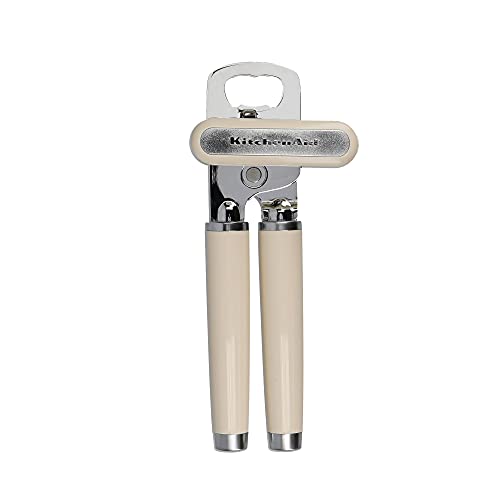 KitchenAid Dosenöffner, Flaschen- und Dosenöffner aus Edelstahl – Almond Creme