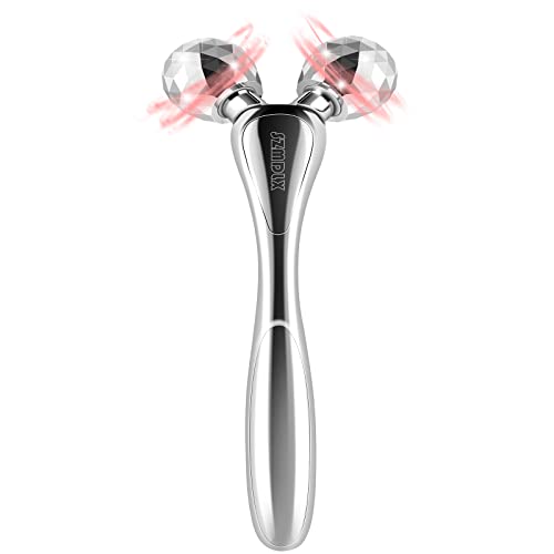 SZMDLX 3D-Gesichtsmassagegerät,Face Massager, Gesichtsroller, 3D Gesicht Roller Massage Gesichtslifting Massager,Straffer, Anti-Falten, Muskelentspannung, 360° Rotationsmassageroller