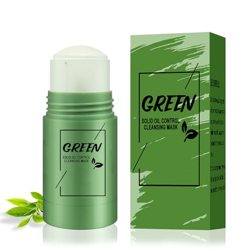 Green Mask Stick,Green Tea Mask Stick,Grüntee Purifying Clay Green Tea Mask,Deep Cleansing Smearing Mask, Moisturizing Nourishing Skin,Reduzierung von Mitessern,für Alle Hauttypen