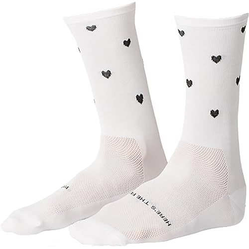 Fingerscrossed Unisex Iconic Hearts Socken, white, 35|36|37|38