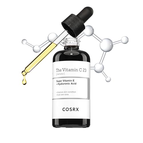 COSRX Reines Vitamin C 23 % Serum mit Vitamin E (Ascorbinsäure) und Hyaluronsäure, feuchtigkeitsspendendes Gesichtsserum, reduziert feine Linien, 0,70 fl.oz (20 g (1 Stück))