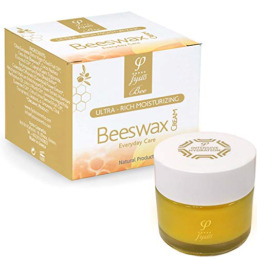 Bienenwachs Bio Feuchtigkeitscreme für Hände, Füße, Körper, Ellenbogen | Bekämpft Trockene Haut | Hautpflege bei Rosazea, Schuppenflechte, Neurodermitis, Eczema | 50ml