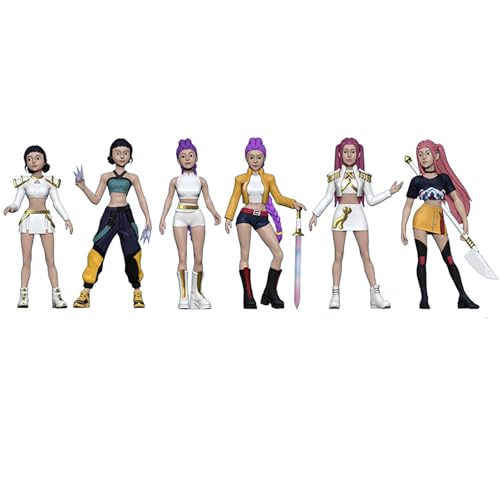Huntrix Merch Figure 𝙺𝚙𝚘𝚙 𝙳𝚎𝚖𝚘𝚗 𝙷𝚞𝚗𝚝𝚎𝚛𝚜 Rumi Mira Zoey Tiger Birds Spielzeugfiguren HUNTR/X Puppen Figur Kpop Merchandise Geschenke für Anime Fan