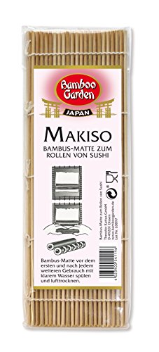 Bamboo Garden Makisu - Bambusmatte zum Rollen von Sushi Sushimatte, Sushi-Roller, Former zum asiatisch Kochen, Menge: 3 Stück