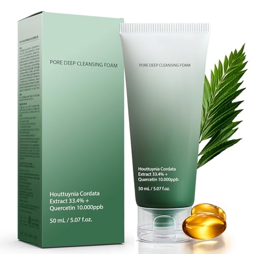 Gesichtsreinigung,Cleanser Gesicht,Porentiefenreinigungsschaum 150ml Mit Bha,HyaluronsäUre & Glycerin,Doppelte Reinigung,Mitesserentferner,FüR Unreiner & Akne Neigender Haut