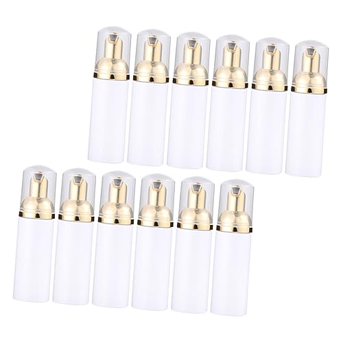 VALICLUD 30ml 12 Stück Gesichts Reinigungsschaum Flaschenspender Aus Pet Kunststoff Kompakt Nachfüllbar Mit Elektrobeschichtetem Pumpspender Reisefreundlich Dicht Verschließbar