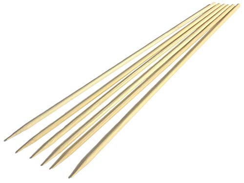 sellaviva Schaschlik-Spieße Bambus-Holz 30cm - 80 Stück | Grillspieße Holz Fleischspieße Holz für Grill