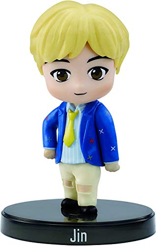 Mattel GKH76 - BTS Mini Vinyl Figur Jin, K-Pop Merch Spielzeug zum Sammeln, mehrfarbig
