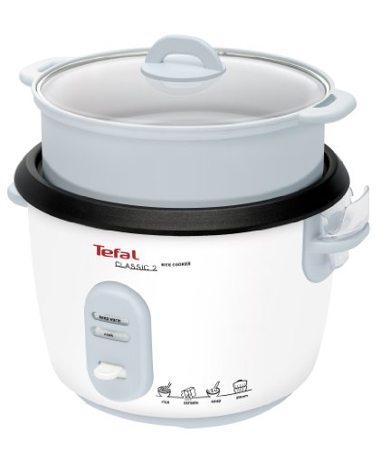 Tefal RK1011 Reiskocher | Voreingestellte Kochprogramme | 10 Tassen Fassungsvermögen (1,8 l) | Manuelle Anpassungen | Perfekt kochender Reis | Dampfkorb im Lieferumfang enthalten | 700W