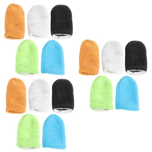 Gadpiparty 15 Stk Mann Fingerabdeckung Latex handschuhe Reinigungshandschuhe protect schutzzelt Lebensmittelhandschuhe Spiel mit den Fingern Spielfingerabdeckung Emulsion Fingerbett Regler