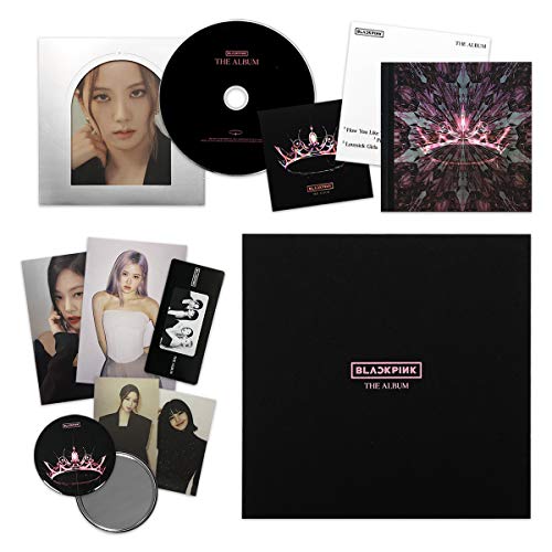 THE ALBUM [ VERSION #1 ] - BLACKPINK 1st Full Album CD + Photobook + PostCard Set + Credits Sheet + Lyrics Booklet + Photocards + Postcards + Sticker + FREE GIFT