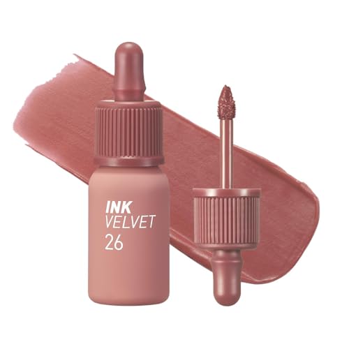 Peripera Ink the Velvet Lip Tint 026 026 Lippenstiftfarbe, hochpigmentfrei, langanhaltend, schwerelos, nicht tierversucht, glutenfrei, parabenfrei