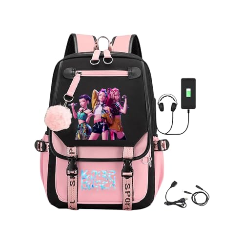 Rucksack Schultaschen Anime-Filmcharakter-Prints Wasserdichte tragbare Schultasche Rucksack für Jungen Mädchen Fans B25