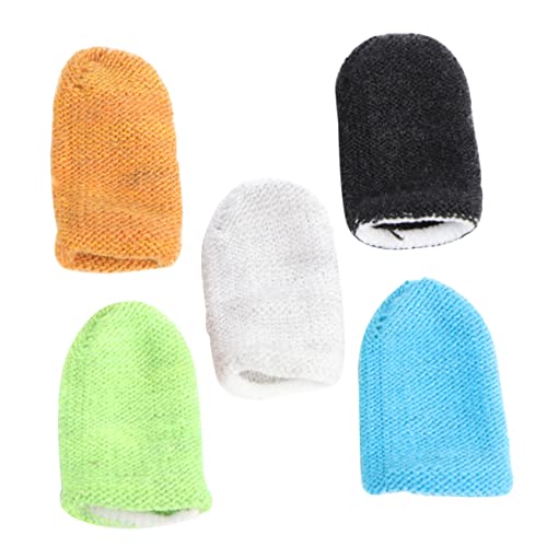 jojofuny 5St schweißfeste Wildfingerhüllen Mann Fingerabdeckung Handygriff protect schutzzelt Lebensmittelhandschuhe Reinigungshandschuhe Finger abdecken Spielfingerabdeckung atmungsaktiv