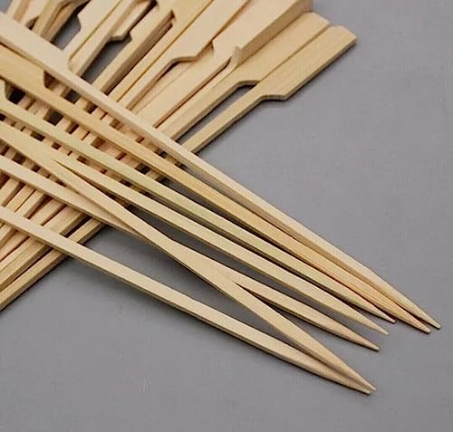 EH 50 Stück Schaschlik Spieße aus Bambus, 18cm Lange Holzspieße, hergestellt aus 100% biologisch abbaubarem Material, Grillspieße, Fleischspieße, Obstspieße, Cocktailspieße, Fingerfood