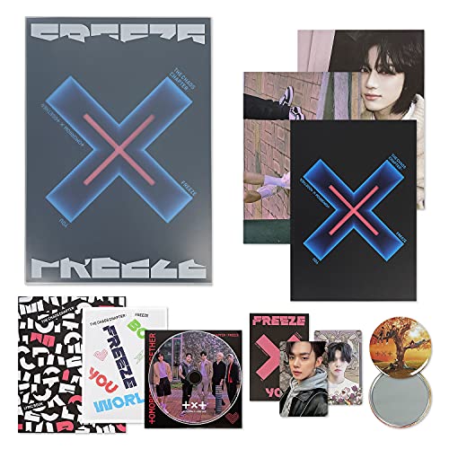 TXT The 2nd Album - THE CHAOS CHAPTER : FREEZE [ YOU ver. ] CD + Photobook + Sticker Pack + Lyric Book + Behind Book + Photocard + OS Photocard + Poster + Postcard