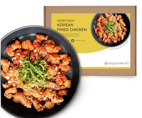 EasyCookAsia Korean Fried Chicken Kochbox mit allen wichtigen asiatischen Zutaten I Perfekt für Kochanfänger oder zum Verschenken