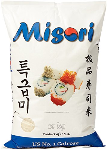 MISORI Calrose Reis / Sushi Reis; Premium Qualität, 1er Pack (1 x 10 kg Packung)