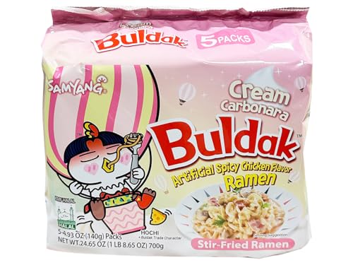 Samyang Cream Carbonara Flavor Buldak Ramen 5 Stück