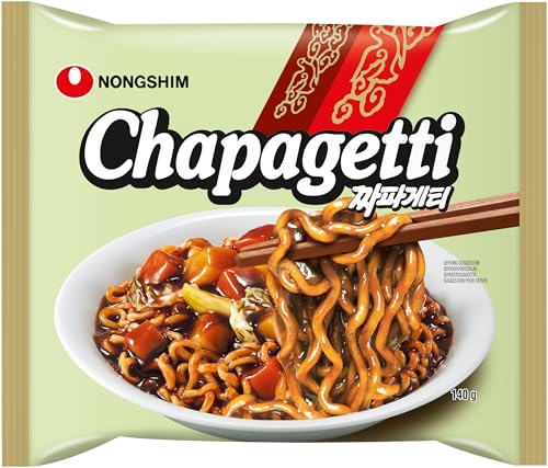 Nong Shim Instantnudeln Chapaghetti – Traditionelles koreanisches Nudelgericht - schnelle Zubereitung – 20er Vorteilspack à 140g