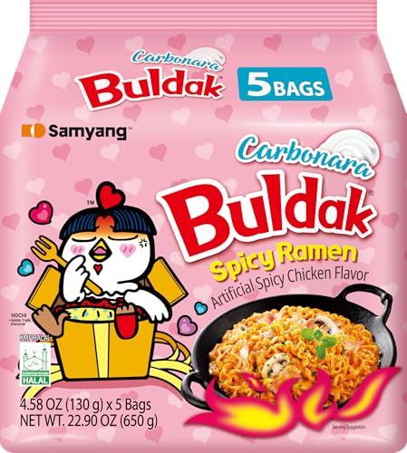 Samyang carbo Buldak nuklearen Feuer gebraten super hot würzigen Nudeln 5 Pack