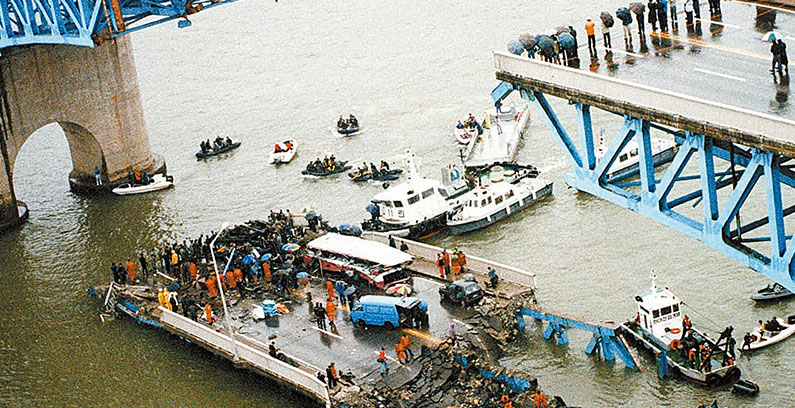 Seongsu-Brücke-eingestürzt