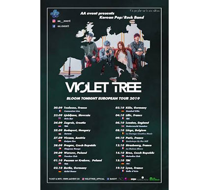 Violet Tree tourt wieder durch Europa