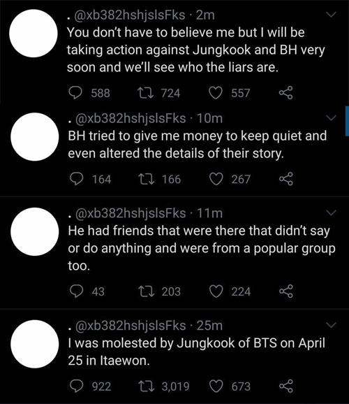 Jungkook-Anschuldigungen-Tweets