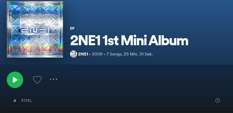 2NE1’s erstes Minialbum ist zurück auf Spotify!