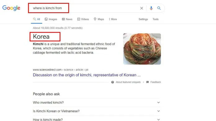 Kimchi-aus-Korea